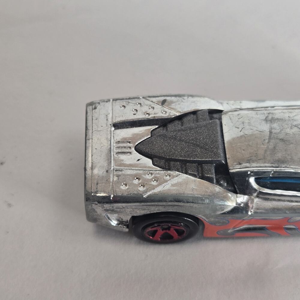 Hot Wheels Acceleracers Reverb Diecast Toy Car, #8 - Silver/Red - Picture 7 of 9
